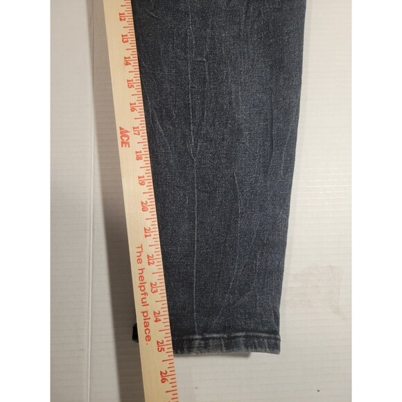 Kenzo Distressed Black Gray Jeans Button Fly Ripped Skinny Fit Womens Size W34 - Picture 11 of 12